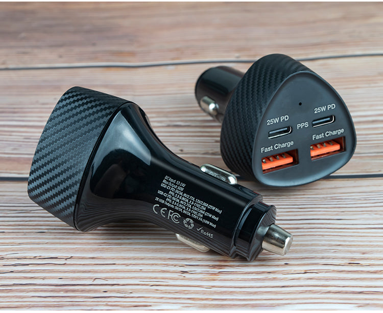 Getrics 3er Bundle – GaN³ Ladegerät 200W + Auto-Ladegerät 50W + USB-Kabelset