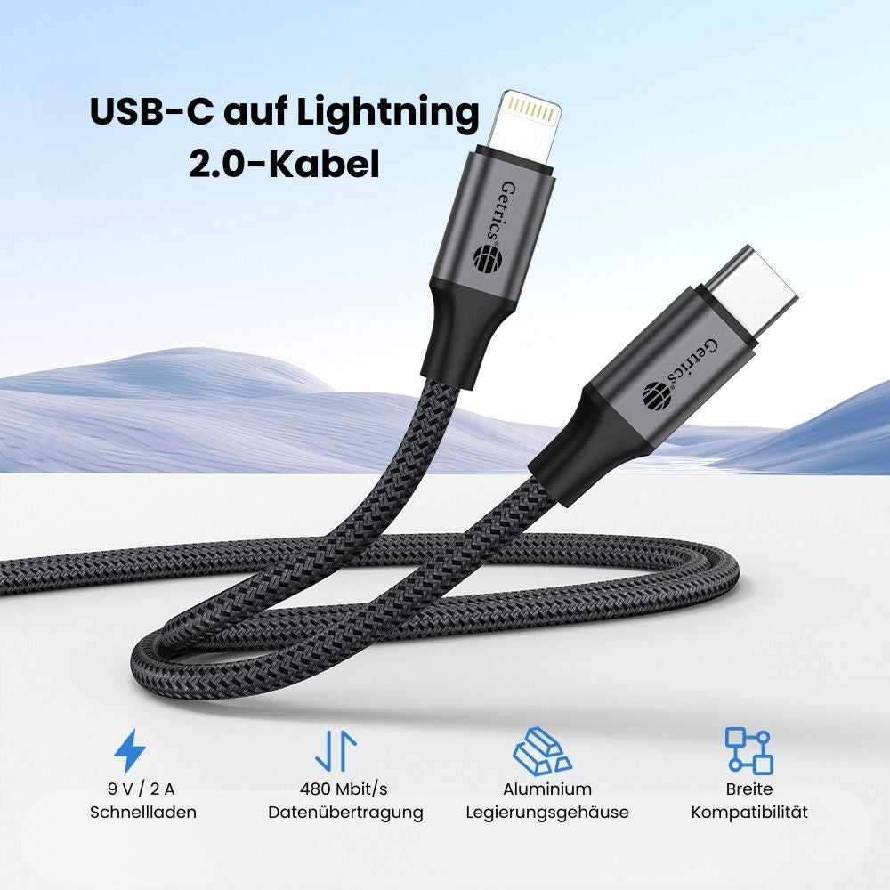 USB-Ladekabel-Set 4er-Pack – USB-C auf USB-C & USB-C auf Lightning