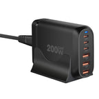 Getrics GaN³ Ladegerät 200W – USB-C & USB-A Schnellladegerät für Laptop & Smartphone