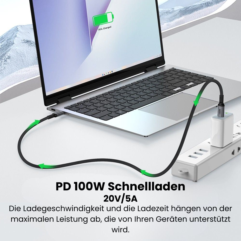 USB-Ladekabel-Set 4er-Pack – USB-C auf USB-C & USB-C auf Lightning