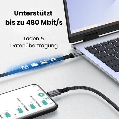 USB-Ladekabel-Set 4er-Pack – USB-C auf USB-C & USB-C auf Lightning